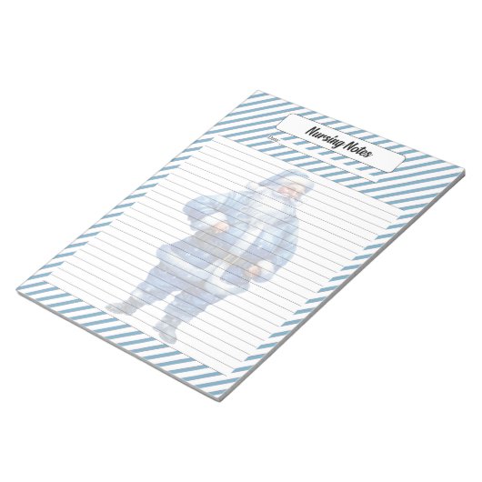 Süsse Blue Christmas Notizblock (angewinkelt)