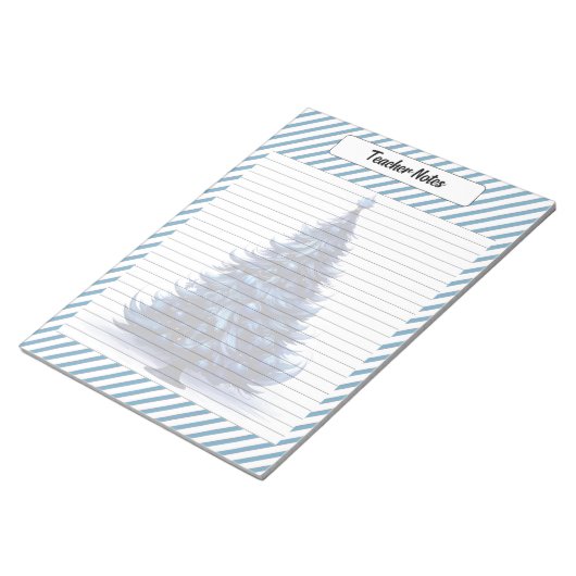 Süsse Blue Christmas Notizblock (angewinkelt)