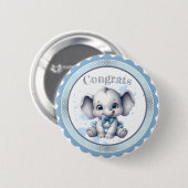 Süsse Blue Elephant - Little Peanut Button (Vorne & Hinten)