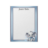 Süsse Blue Elephant - Little Peanut Notizblock (Rotiert)
