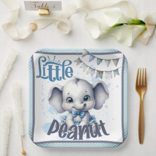 Süsse Blue Elephant - Little Peanut Pappteller
