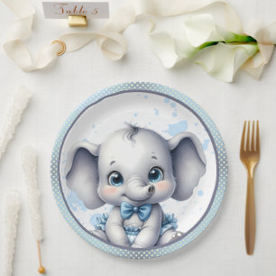 Süsse Blue Elephant - Little Peanut Pappteller