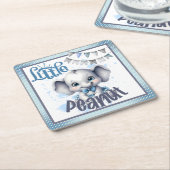 Süsse Blue Elephant - Little Peanut Rechteckiger Pappuntersetzer (angewinkelt)