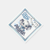 Süsse Blue Elephant - Little Peanut Serviette (Ecke)