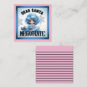 Süsse Blue Lieber Weihnachten Mitteilungskarte (Vorne/Hinten)