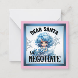 Süsse Blue Lieber Weihnachten Mitteilungskarte