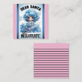 Süsse Blue Lieber Weihnachten Mitteilungskarte (Vorne/Hinten)