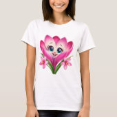 Süße Blume Damen Basic T-Shirt (Vorderseite)