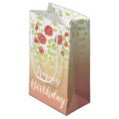 Süße Blume Gemustert entworfen Kleine Geschenktüte (Vorderseite Schrägansicht)