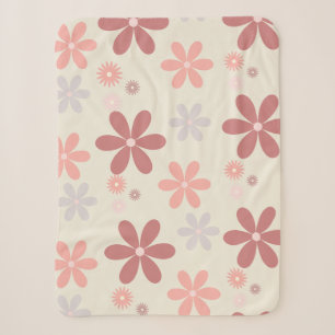 süße Blume Mädchen Mädchen Glitter Sherpadecke