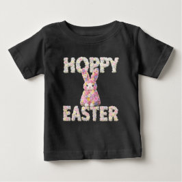 Süße Blumen Bunny Kaninchen Osterfeiertag Baby T-shirt