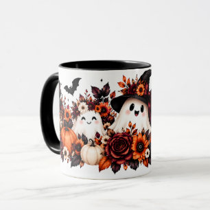 Süße Blumen-Geister-Halloween-Tasse Tasse