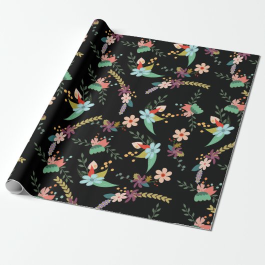 Süße Blumen Geschenkpapier (Ungerollt)