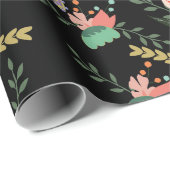 Süße Blumen Geschenkpapier (Rolleneckpunkt)