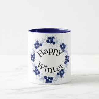 Süße Blumen Happy Winter Kaffeetasse