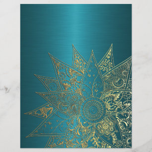 Süße Blumen-Henna-Handzeichnung Design Flyer