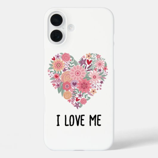 süße Blumen-Herz-Handyhülle Case-Mate iPhone Hülle (Rückseite)