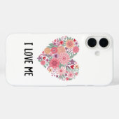 süße Blumen-Herz-Handyhülle Case-Mate iPhone Hülle (Rückseite (Horizontal))