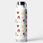 Süße Blumen-Mädchen-Flasche Trinkflasche (Vorderseite)