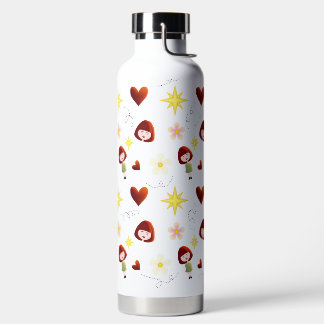 Süße Blumen-Mädchen-Flasche Trinkflasche
