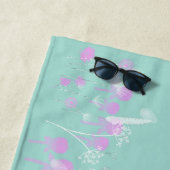 Süße Blumen monogrammiert Strandtuch (Beispiel)