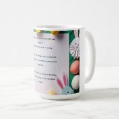 Süße Blumen-Oster-Tasse Kaffeetasse (VorderseiteRechts)