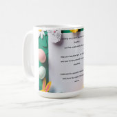 Süße Blumen-Oster-Tasse Kaffeetasse (Vorderseite Links)