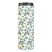 Süße Blumen und Herzen Lichtmuster Thermosbecher (Rückseite)