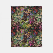 Süße Blumenblätter bunt Fleecedecke (Vorderseite)