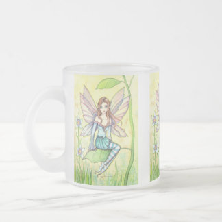 Süße Blumenfee Fantasy-Kunst Mattglastasse
