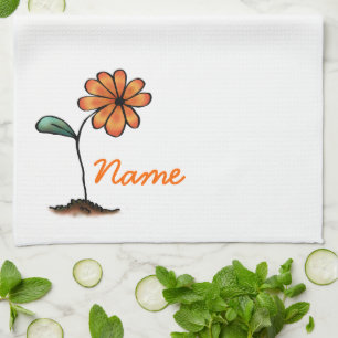 Süße Blumengestaltung für Handtücher, Platzhalter Handtuch