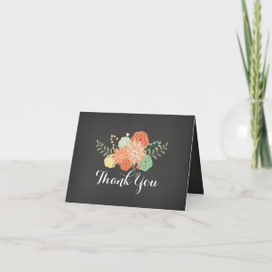 Süße Blumentafel danken Ihnen zu kardieren Dankeskarte