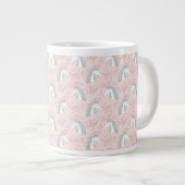 Süße Blütenmuster Jumbo-Tasse (Vorderseite Rechts)