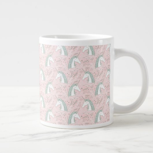 Süße Blütenmuster Jumbo-Tasse (Rechts)