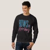 Süße Bögen oder Pfeile Geschlechtsenthüllungs-Part Sweatshirt (Vorne ganz)