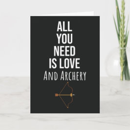 Süße Bogenschützenliebhaber Karten Bogen Pfeil Bog