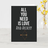 Süße Bogenschützenliebhaber Karten Bogen Pfeil Bog (Gelbe Blume)