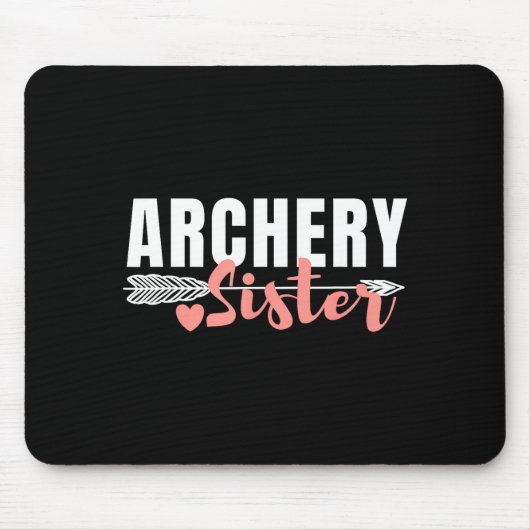 Süße Bogenschwester passende Familienteam-Foto Mousepad (Vorne)