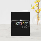 Süße Boho Histologie Tech Medizin Labor Technikeri Karte (Gelbe Blume)