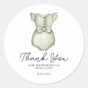 Süße Boho-Kleidung Mädchen Baby Shower Aufkleber