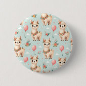 Süße Boho-Lama Button (Vorderseite)