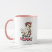 Süße Boho-Mama-Wortkunstgans Tasse (Links)
