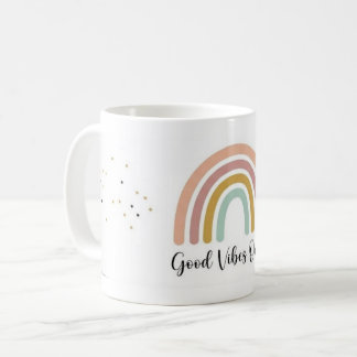 Süße Boho-Regenbogen-Kaffeetasse - Ästhetische Tas Kaffeetasse