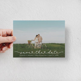 Süße Boho-Schrift moderne Save-The-Date-Karte Save The Date