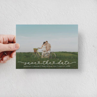 Süße Boho-Schrift moderne Save-The-Date-Karte Save The Date