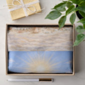 Süße Boho-Stil Mädchen-Strand-Szene-Decoupage  Seidenpapier (Geschenk)