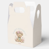 Süße Boho-Teddybär-Geburtstagsfeier Geschenkschachtel (Geöffnet)