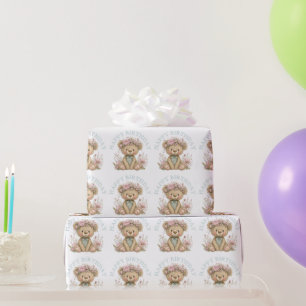 Süße Boho-Tier-Geburtstagsfeier Geschenkpapier