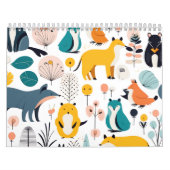 Süße Boho-Waldtier-Zelt-Kinderbekleidung  Kalender (Titelbild)