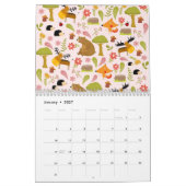 Süße Boho-Waldtier-Zelt-Kinderbekleidung  Kalender (Jan 2027)
